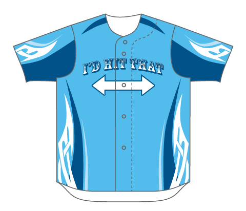 SUBLIMATED FULL BUTTON BASEBALL JERSEY