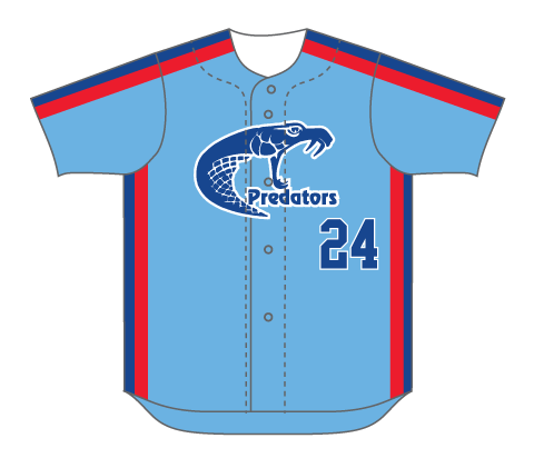 SUBLIMATED FULL BUTTON BASEBALL JERSEY
