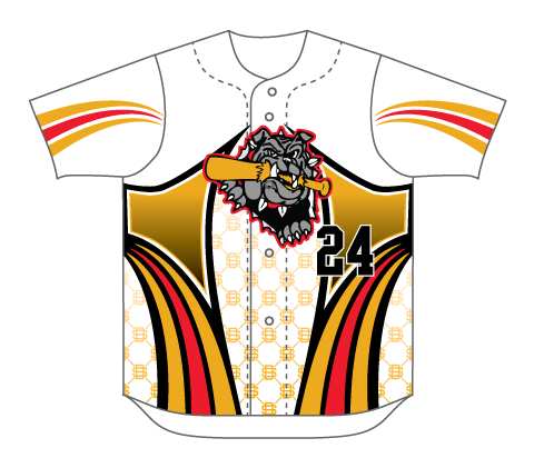 SUBLIMATED FULL BUTTON BASEBALL JERSEY