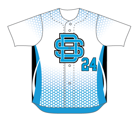 SUBLIMATED FULL BUTTON BASEBALL JERSEY