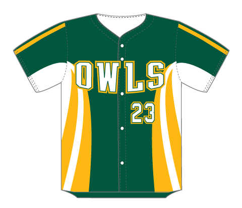 SUBLIMATED FULL BUTTON BASEBALL JERSEY