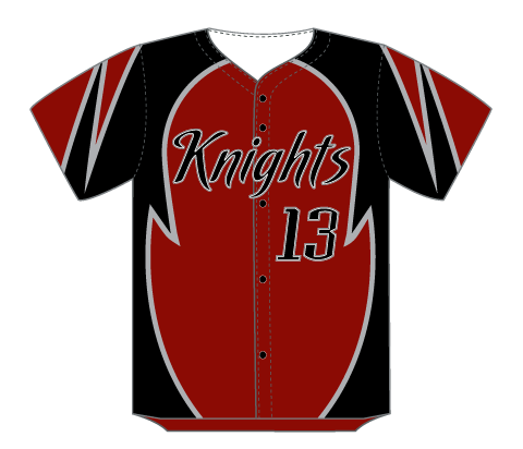 SUBLIMATED FULL BUTTON BASEBALL JERSEY