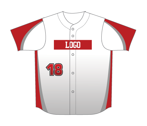 SUBLIMATED FULL BUTTON BASEBALL JERSEY