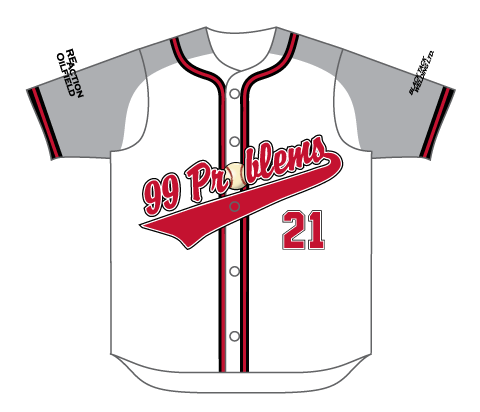 SUBLIMATED FULL BUTTON BASEBALL JERSEY