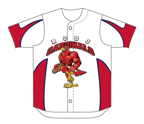 SUBLIMATED FULL BUTTON BASEBALL JERSEY