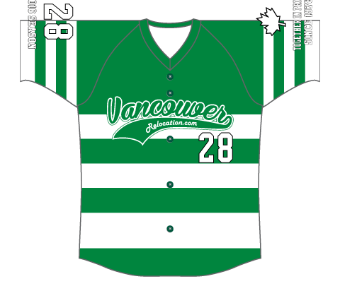 SUBLIMATED V-NECK BASEBALL JERSEY