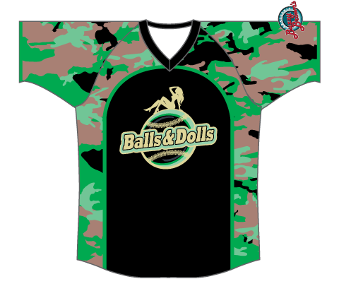 SUBLIMATED V-NECK BASEBALL JERSEY
