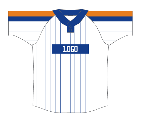 SUBLIMATED 2 BUTTON BASEBALL JERSEY