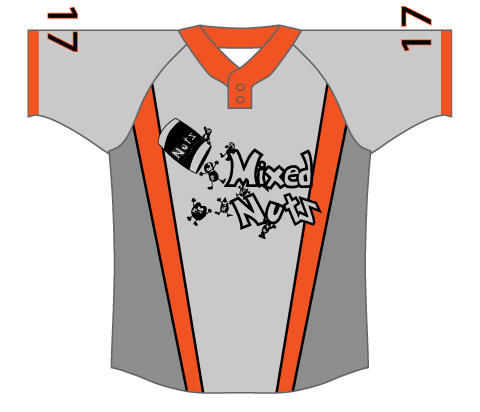 SUBLIMATED 2 BUTTON BASEBALL JERSEY