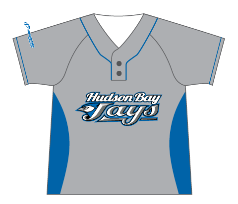 SUBLIMATED 2 BUTTON BASEBALL JERSEY