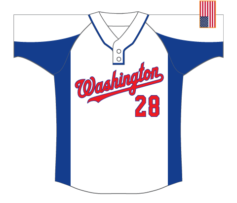 SUBLIMATED 2 BUTTON BASEBALL JERSEY