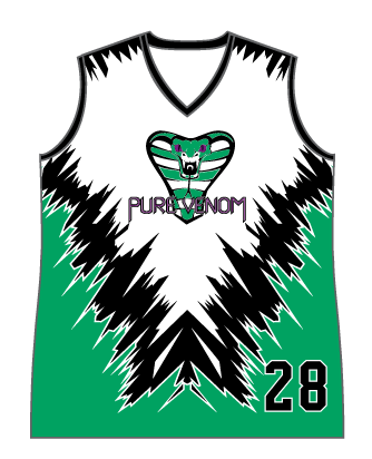 SUBLIMATED LADIES V-NECK BASEBALL JERSEY