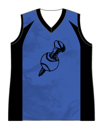 SUBLIMATED LADIES V-NECK BASEBALL JERSEY