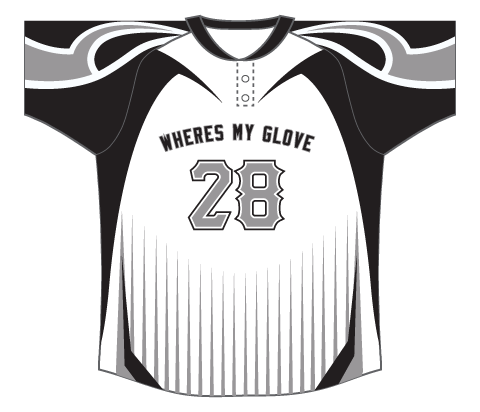 SUBLIMATED 2 BUTTON RIBBED BASEBALL JERSEY