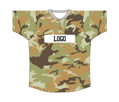 SUBLIMATED 2 BUTTON RIBBED BASEBALL JERSEY