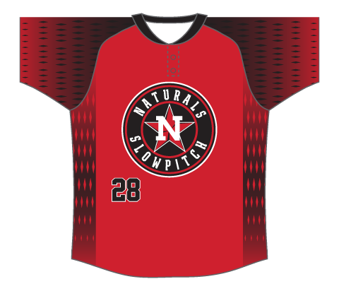 SUBLIMATED 2 BUTTON RIBBED BASEBALL JERSEY