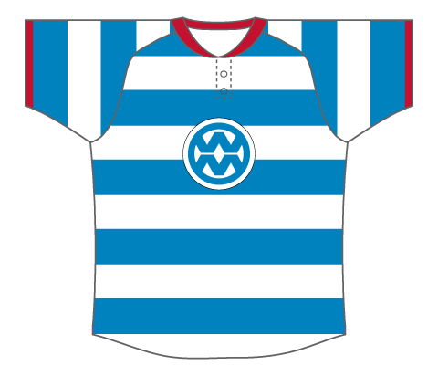 SUBLIMATED 2 BUTTON RIBBED BASEBALL JERSEY