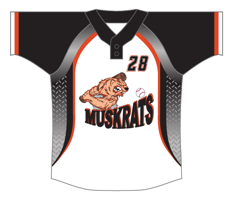 SUBLIMATED 2 BUTTON RIBBED BASEBALL JERSEY